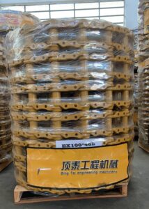 Peças de Reposição do Material Rodante de Escavadeira EX100, Corrente de Esteira, Conjunto de Elos de Esteira