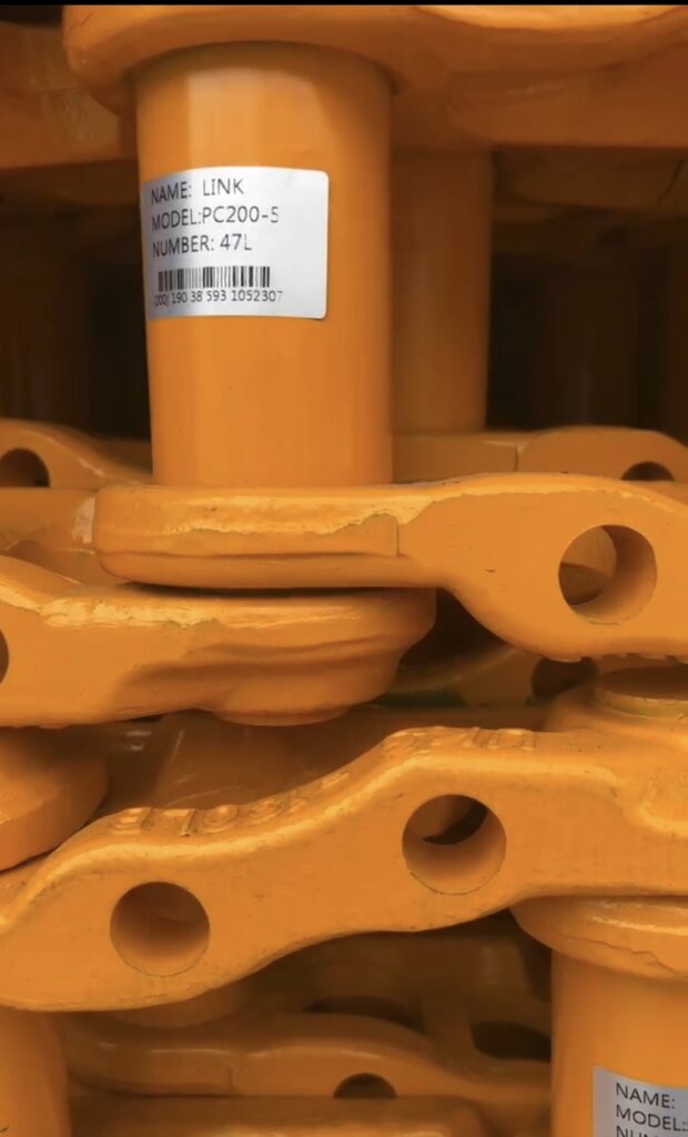 Peças do Material Rodante de Escavadeira, Corrente de Esteira e Conjunto de Elos de Esteira PC200-5