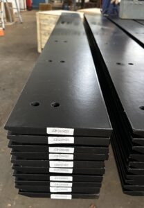 Lâminas de Corte Planas Meia Seta para Trator de Esteiras e Motoniveladora 14Y-71-11330 9W6198 8E4545 Lâmina Traseira de Trator com Ríperes